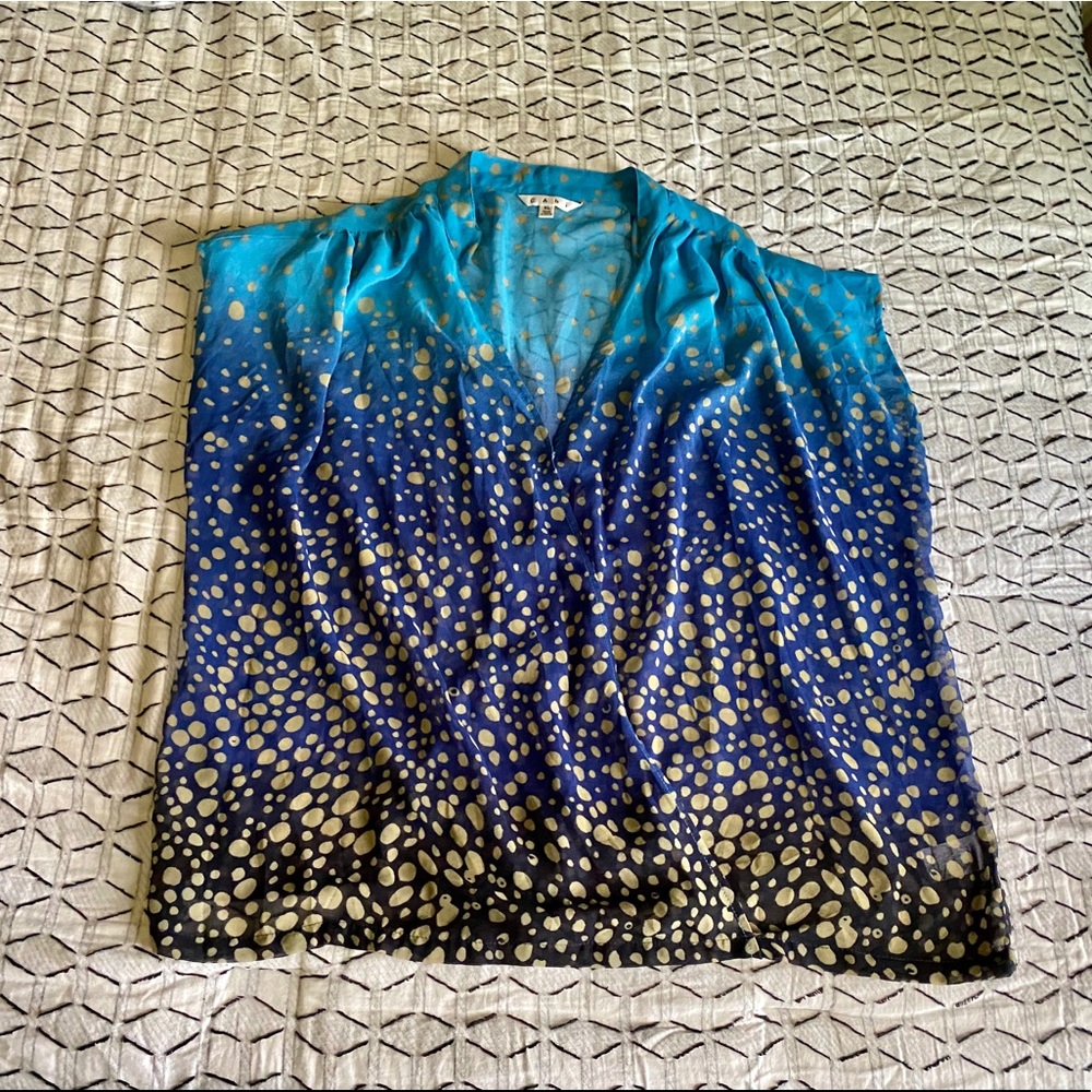 Cabi faux wrap blouse.